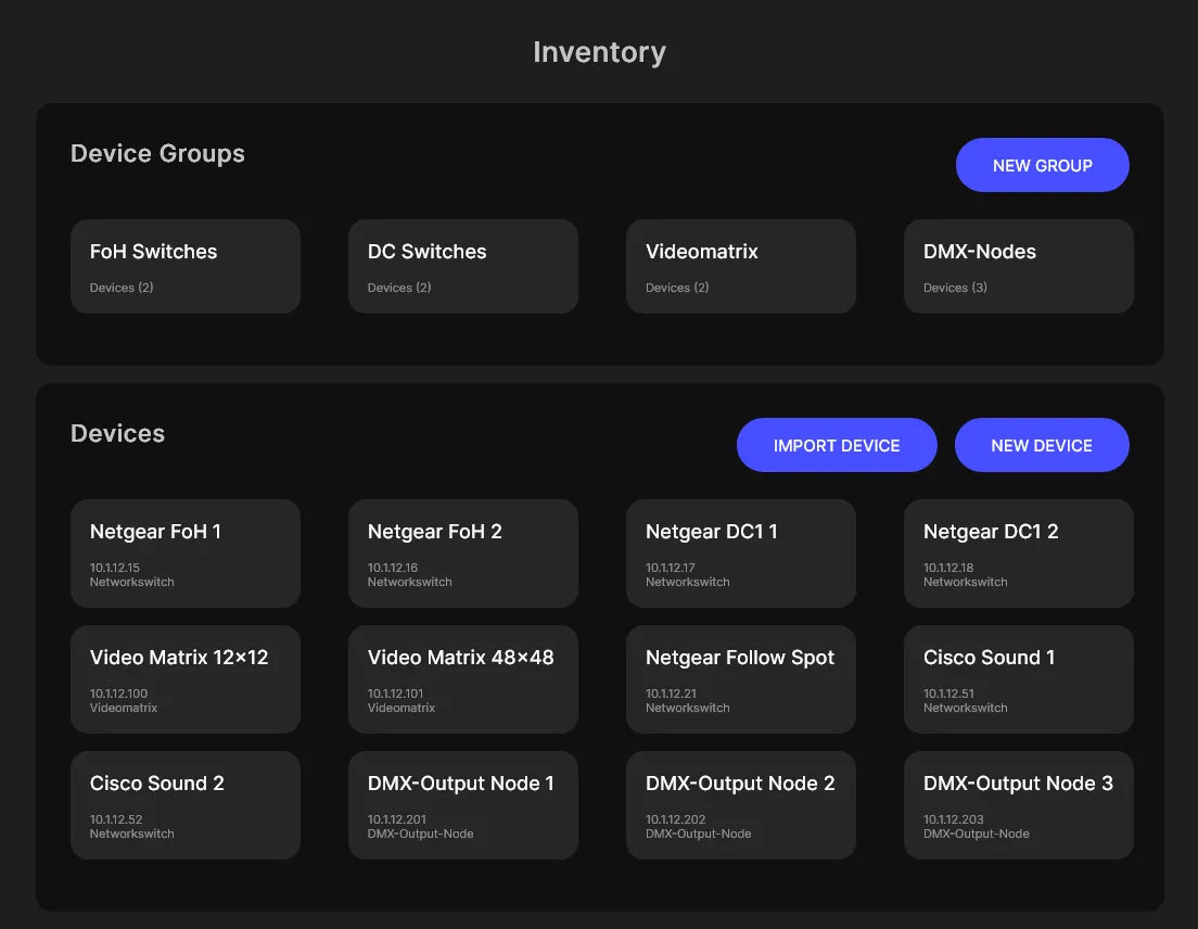 Inventar der CX-ENGINE